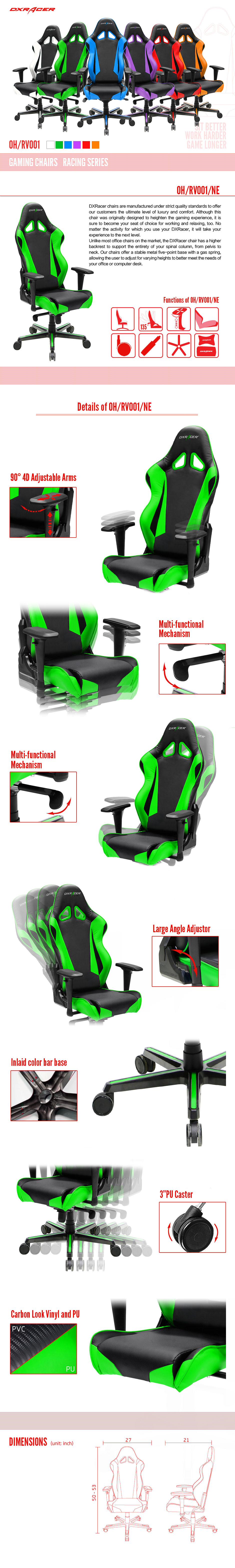 игровые кресла DXRacer Racing